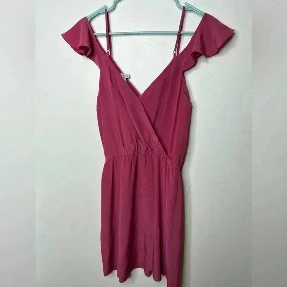 Joie 100% Silk Sari Cold Shoulder Dress size Small - Picture 6 of 7